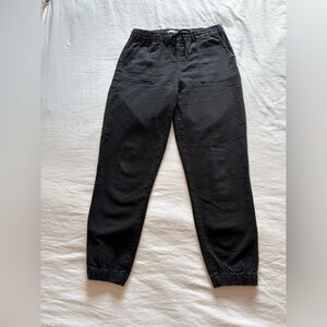 Dex Black Denim Joggers